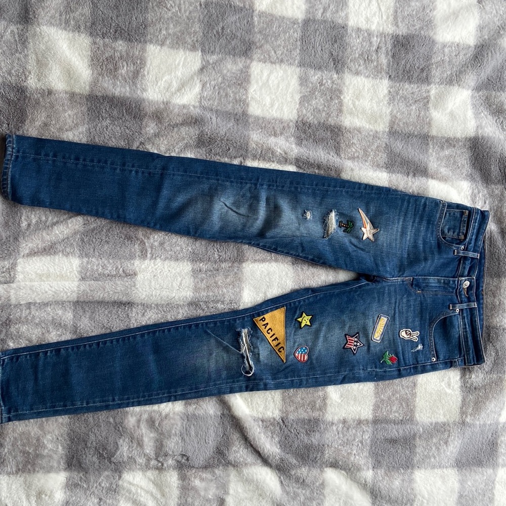 Original patch detail Levi’s skinny jean
